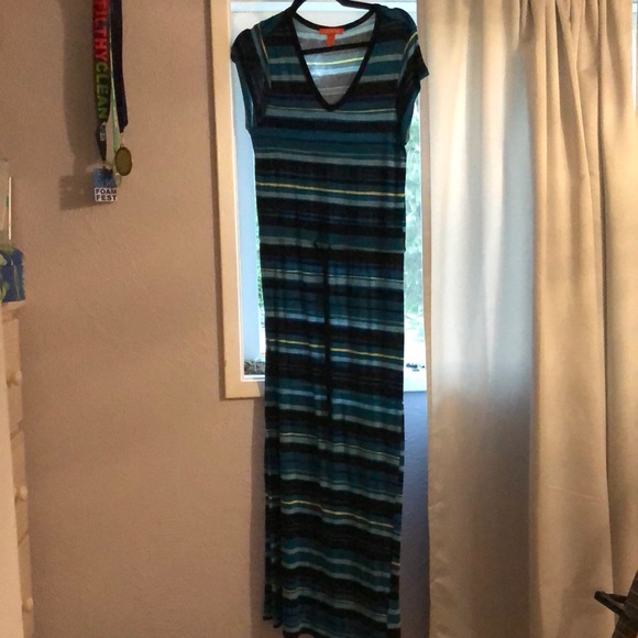 Blue striped long short sleeve dress from joe fresh - Picture 1 of 1